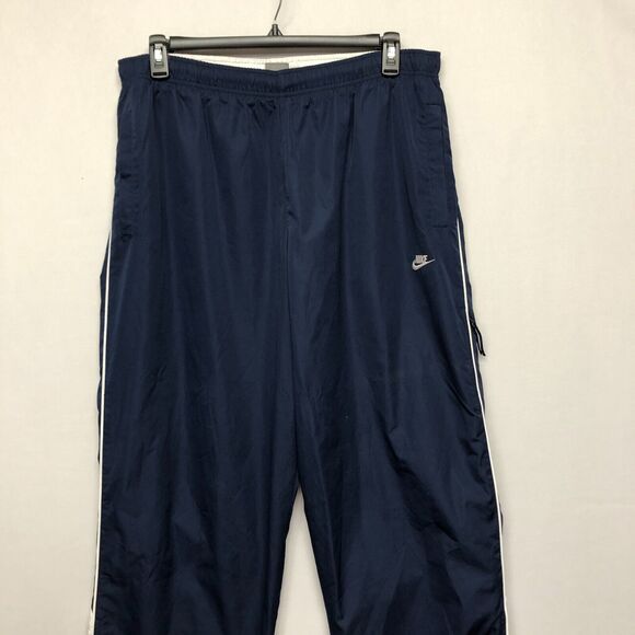 Vintage Nike Men Drawstring Pull On Mesh Lined Track Pants Size XXL Blue M163 -5 - Picture 14 of 16